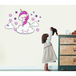 Παιδικό Αυτοκόλλητο Τοίχου - Μονόκερος 04